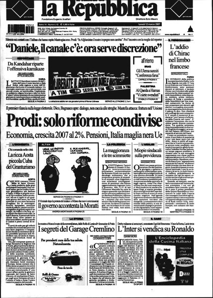 Il lunedì de La repubblica